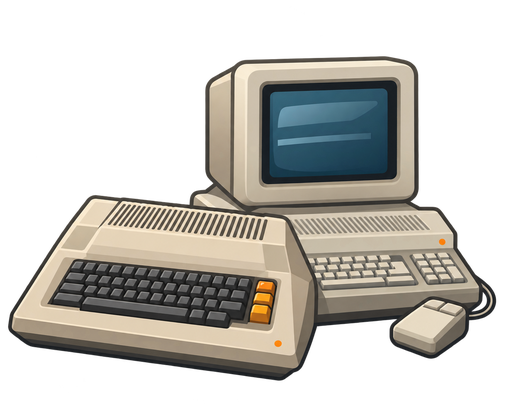 Stylized Atari 8-bit and Atari ST platform pictogram